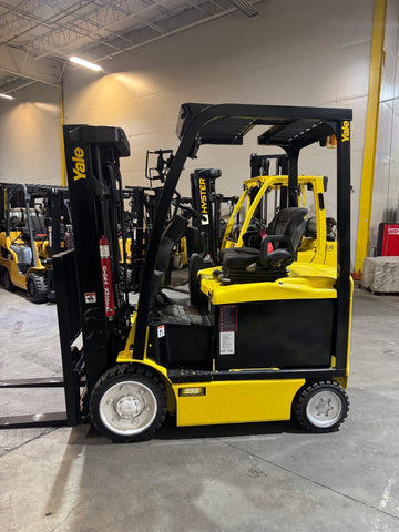 2020 YALE ERC050VGN 5000 LB 48 VOLT ELECTRIC FORKLIFT 89/195" THREE STAGE MAST SIDE SHIFTER 779 HOURS STOCK # BF987499-BUF - United Lift LLC