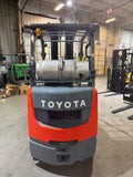 2012 TOYOTA 8FGCU25 5000 LB LP GAS FORKLIFT CUSHION 99/290" QUAD MAST SIDE SHIFTER STOCK # BF987759-BUF - United Lift LLC