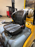2023 CATERPILLAR/MITSUBISHI FGC30N 6000 LB LP GAS FORKLIFT NON MARKING CUSHION TIRES 83/186" 3 STAGE MAST 719 HOURS SIDE SHIFTING FORK POSITIONER STOCK # BF9125239-BUF - United Lift LLC