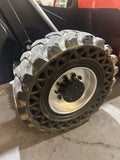 2016 JLG 1255 12000 LB DIESEL TELESCOPIC FORKLIFT TELEHANDLER SOLID AIR BOSS TIRES 4WD OUTRIGGERS CAB WITH HEAT & AC 1765 HOURS STOCK # BF9615139-BUF - United Lift LLC