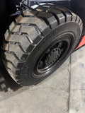 2019 TOYOTA 8FG40U 9000 LB LP GAS FORKLIFT PNEUMATIC 91/132" 2 STAGE CLEAR VIEW MAST SIDE SHIFTING FORK POSITIONER ENCLOSED CAB  HEAT & AC 1302 HOURS STOCK # BF9234199-BUF - United Lift LLC