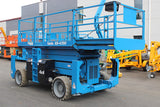 2018 GENIE GS4390RT SCISSOR LIFT 43' REACH DUAL FUEL PNEUMATIC WITH OUTRIGGERS 960 HOURS STOCK # BF9398129-NLE - United Lift LLC