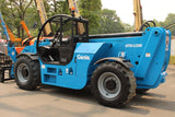 2017 GENIE GTH1256 12000 LB DIESEL TELESCOPIC FORKLIFT TELEHANDLER PNEUMATIC 4WD OUTRIGGERS 1560 HOURS STOCK # BF91249139-NLE - United Lift Equipment LLC