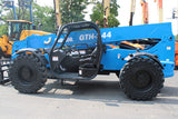 2017 GENIE GTH844 8000 LB DIESEL TELESCOPIC FORKLIFT TELEHANDLER PNEUMATIC 4WD AUXILIARY HYDRAULICS 2195 HOURS STOCK # BF9598129-NLE - United Lift LLC