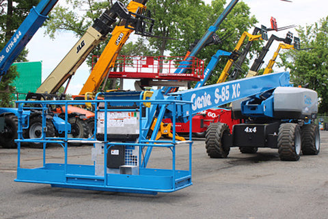 2019 GENIE S85XC TELESCOPIC STRAIGHT BOOM LIFT AERIAL LIFT WITH JIB ARM 85' REACH DIESEL 4WD 1740 HOURS STOCK # BF9897559-NLE - United Lift LLC