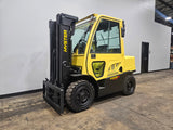 2021 HYSTER H80FT 8000 LB DIESEL FORKLIFT PNEUMATIC 84/174" 3 STAGE MAST SIDE SHIFTER ENCLOSED CAB 1454 HOURS STOCK # BF9218169-ILE