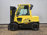 2021 HYSTER H80FT 8000 LB DIESEL FORKLIFT PNEUMATIC 84/174" 3 STAGE MAST SIDE SHIFTER ENCLOSED CAB 1454 HOURS STOCK # BF9218169-ILE