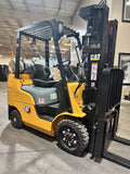 2021 CATERPILLAR/MITSUBISHI FGC25N 5000 LB LP GAS FORKLIFT CUSHION 82/187" 3 STAGE MAST SIDE SHIFTER 836 HOURS STOCK # BF9118459-BUF