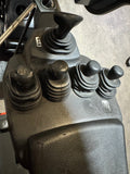 2013 TOYOTA 8FGU25 5000 LB LP GAS FORKLIFT PNEUMATIC 87/189" 3 STAGE MAST 2438 HOURS SIDE SHIFTING FORK POSITIONER ENCLOSED CAB STOCK # BF983689-BUF