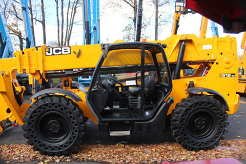 2022 JCB 512-56 12000 LB 4X4 DIESEL TELESCOPIC FORKLIFT TELEHANDLER WITH OUTRIGGERS OPEN CAB 1460 HOURS STOCK # BF91098719-NLE - United Lift LLC