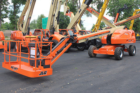 2019 JLG 460SJ STRAIGHT BOOM LIFT AERIAL LIFT WITH JIB ARM 46' REACH DIESEL 4WD 1302 HOURS STOCK # BF9429569-NLE - United Lift LLC