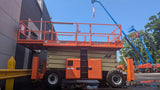 2018 JLG 530LRT SCISSOR LIFT 53' REACH DIESEL ROUGH TERRAIN 4WD OUTRIGGERS DECK EXTENSION 564 HOURS STOCK # BF9495149-NLE - United Lift LLC