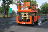 2018 JLG 530LRT SCISSOR LIFT 53' REACH DIESEL ROUGH TERRAIN 4WD OUTRIGGERS DECK EXTENSION 564 HOURS STOCK # BF9495149-NLE - United Lift LLC