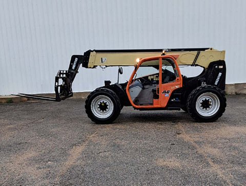 2016 JLG 642 6000 LB DIESEL TELESCOPIC FORKLIFT TELEHANDLER PNEUMATIC 4WD OPEN CAB 4473 HOURS STOCK # BF9407319-WIBTX - United Lift LLC