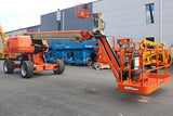 2022 JLG 670 SJ TELESCOPIC STRAIGHT BOOM LIFT AERIAL LIFT WITH JIB ARM 67' REACH DIESEL 4WD 903 HOURS STOCK # BF91098719-NLE - United Lift LLC