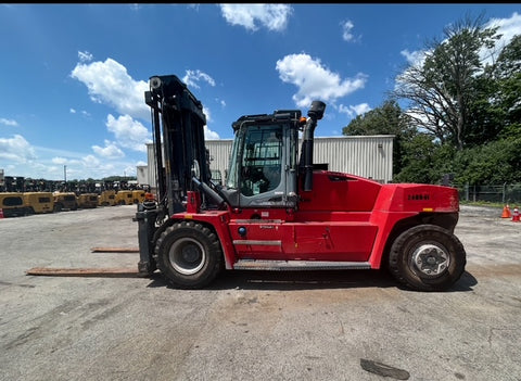 2017 KALMAR DCG160-12 36000 LB CAPACITY DIESEL FORKLIFT PNEUMATIC 147/157" 2 STAGE MAST SIDE SHIFTING FORK POSITIONER ENCLOSED CAB WITH HEAT AND AC 5600 HOURS STOCK # BF91459179-NTOH - United Lift LLC