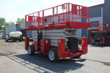 2016 MEC 6092RT 60' REACH SCISSOR LIFT DIESEL 4WD OUTRIGGERS 884 HOURS STOCK # BF9549179-NLE - United Lift LLC