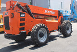 2016 SKYTRAK 8042 8000 LB DIESEL TELESCOPIC FORKLIFT TELEHANDLER PNEUMATIC 4WD 2375 ENCLOSED HEATED CAB HOURS STOCK # BF9629779-NLE - United Lift LLC
