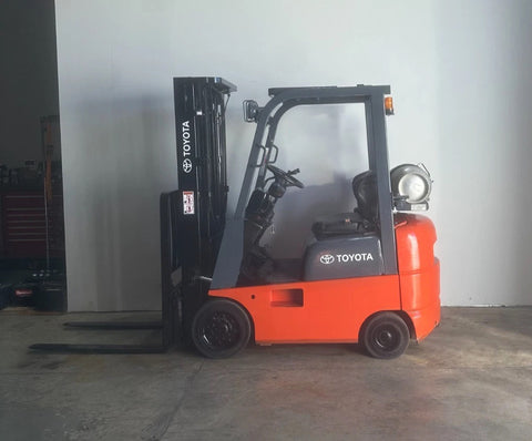 2001 TOYOTA 7FGCU15 3000 LB LP GAS FORKLIFT CUSHION 82/189" 3 STAGE MAST SIDE SHIFTER 4406 HOURS STOCK # BF985169-ARB - United Lift LLC