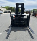 2020 TOYOTA 8FD70U 15500 LB DIESEL FORKLIFT PNEUMATIC 100/187" 3 STAGE MAST SIDE SHIFTING FORK POSITIONER 3671 HOURS STOCK # BF9479569-NCB