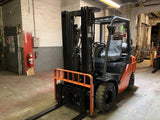 2021 TOYOTA 8FGU25 5000 LB LP GAS FORKLIFT PNEUMATIC 85/187" 3 STAGE MAST SIDE SHIFTER 5141 HOURS STOCK # BF9174529-BSOH