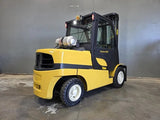2023 YALE GLP120VX 12000 LB LP GAS FORKLIFT PNEUMATIC 109/221" 3 STAGE FULL FREE LIFT MAST SIDE SHIFTING FORK POSITIONER ENCLOSED CAB 1214 HOURS STOCK # BF9325799-ILE