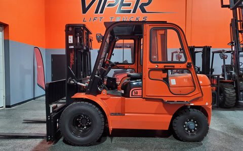 2021 VIPER FD50 11000 LB DIESEL FORKLIFT DUAL PNEUMATIC 91/189" 3 STAGE MAST SIDE SHIFTER ENCLOSED CAB STOCK # BF9473239-ILIL - United Lift Used & New Forklift Telehandler Scissor Lift Boomlift