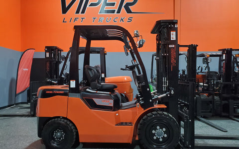 2021 VIPER FD35 8000 LB DIESEL FORKLIFT PNEUMATIC 89/189" 3 STAGE MAST SIDE SHIFTER STOCK # BF9283149-ILIL - United Lift Used & New Forklift Telehandler Scissor Lift Boomlift