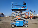 2013 GENIE GS3369RT DUAL FUEL ROUGH TERRAIN SCISSOR LIFT 33′ REACH 4WD 860 HOURS STOCK # BF9275149-VAOH - United Lift Equipment LLC