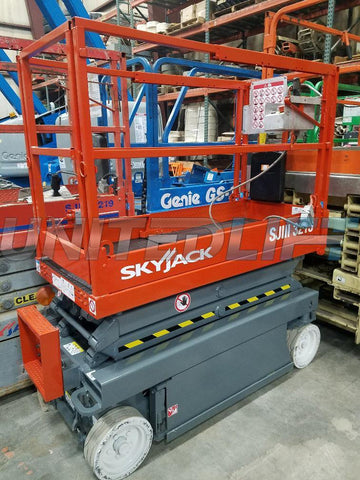 2012 SKYJACK SJIII3215 SCISSOR LIFT 15' REACH ELECTRIC CUSHION TIRES 154 HOURS STOCK # BF943599-WIBIL - United Lift Used & New Forklift Telehandler Scissor Lift Boomlift