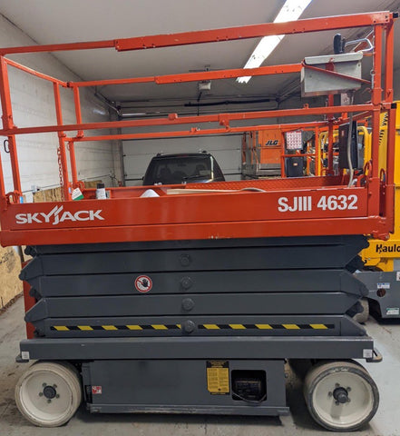 2012 SKYJACK SJ4632 SCISSOR LIFT 32' REACH ELECTRIC SMOOTH CUSHION TIRES 287 HOURS STOCK # BF981189-WIBIL - United Lift Equipment LLC