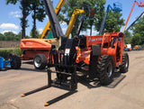 2017 SKYTRAK 10054 10000 LB DIESEL TELESCOPIC FORKLIFT TELEHANDLER PNEUMATIC 4WD OUTRIGGERS 2085 HOURS STOCK # BF91098739-NLEQ - United Lift Equipment LLC